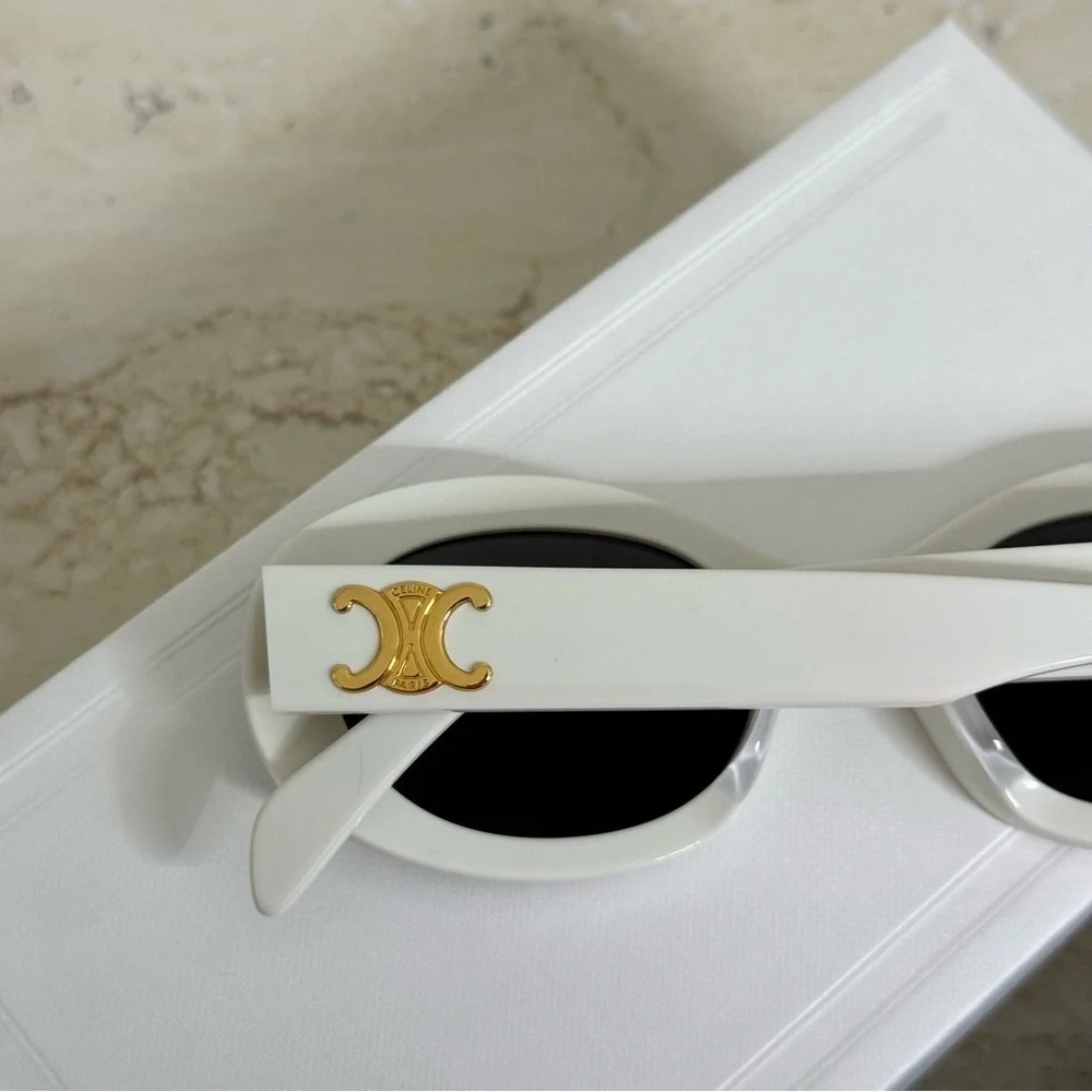 New! Celine Sunglasses, CL40194U 25A, oval, Triomphe, Authentic - Picture 6 of 13